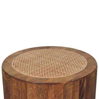 Rivera Rattan Coffee Table Natural Rattan - leg detail close-up