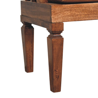 Rivian Dining Bench Leather - lifestyle dining room setting