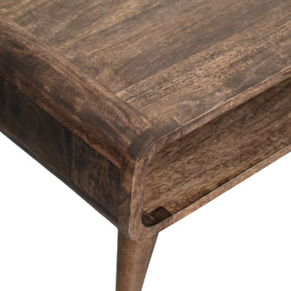 Rounded Edge Coffee Table Classic Grey - lifestyle living room setting