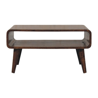 Rounded Edge Coffee Table Classic Grey - front view product shot