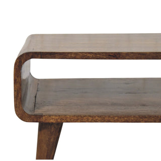 Rounded Edge Coffee Table Classic Grey - rounded edge corner detail