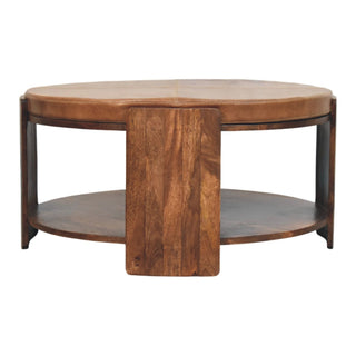 Savoy Leather Coffee Table - product white background