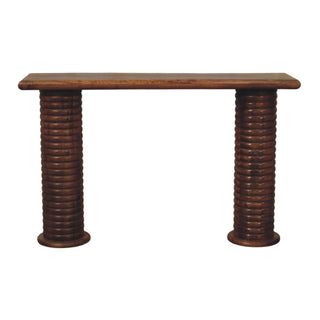 Sculpted Leg Console - front view