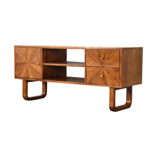 Seren Media Unit Chestnut Diamond-Front - side angle view