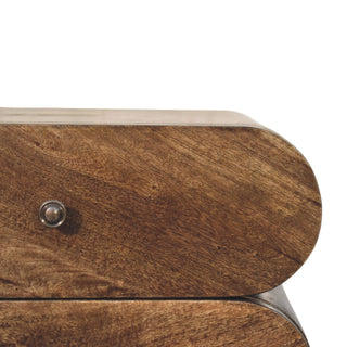 Slimline 2-Drawer Bedside - drawer open interior