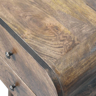 Slimline 2-Drawer Bedside - top surface view