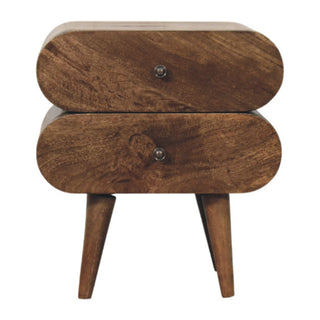 Slimline 2-Drawer Bedside - front view