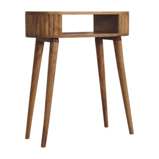 Solène Writing Desk Mango Wood - side angle view