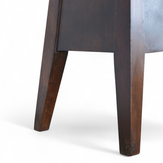 Top view of Solid Wood Lid-Up Storage Box, showing the furniture silhouette and finish