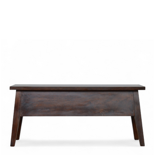 Front view of Solid Wood Lid-Up Storage Box, showing the furniture silhouette and finish