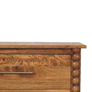 Spindle 3-Drawer Chest - all drawers closed front