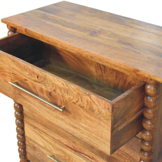 Spindle 3-Drawer Chest - lifestyle bedroom setting