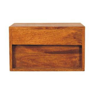 Turned Pillar Wall Nightstand - product white background
