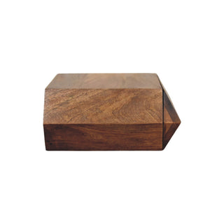 Vael Floating Media Unit Golden Teak - rear wall bracket mounting