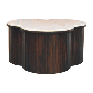 Verona Marble Coffee Table - front view