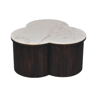 Verona Marble Coffee Table - marble top surface detail close-up
