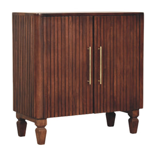 Vesper Sideboard Cabinet - fluted door panel detail close-up