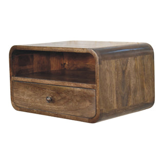 Wall-Mount Open Slot Bedside - floating wall mounted installation