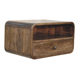 Wall-Mount Open Slot Bedside - side angle view
