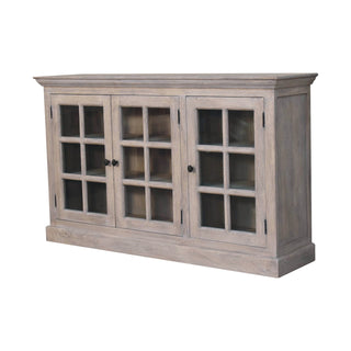 Wren Display Cabinet Triple Glazed - side angle view